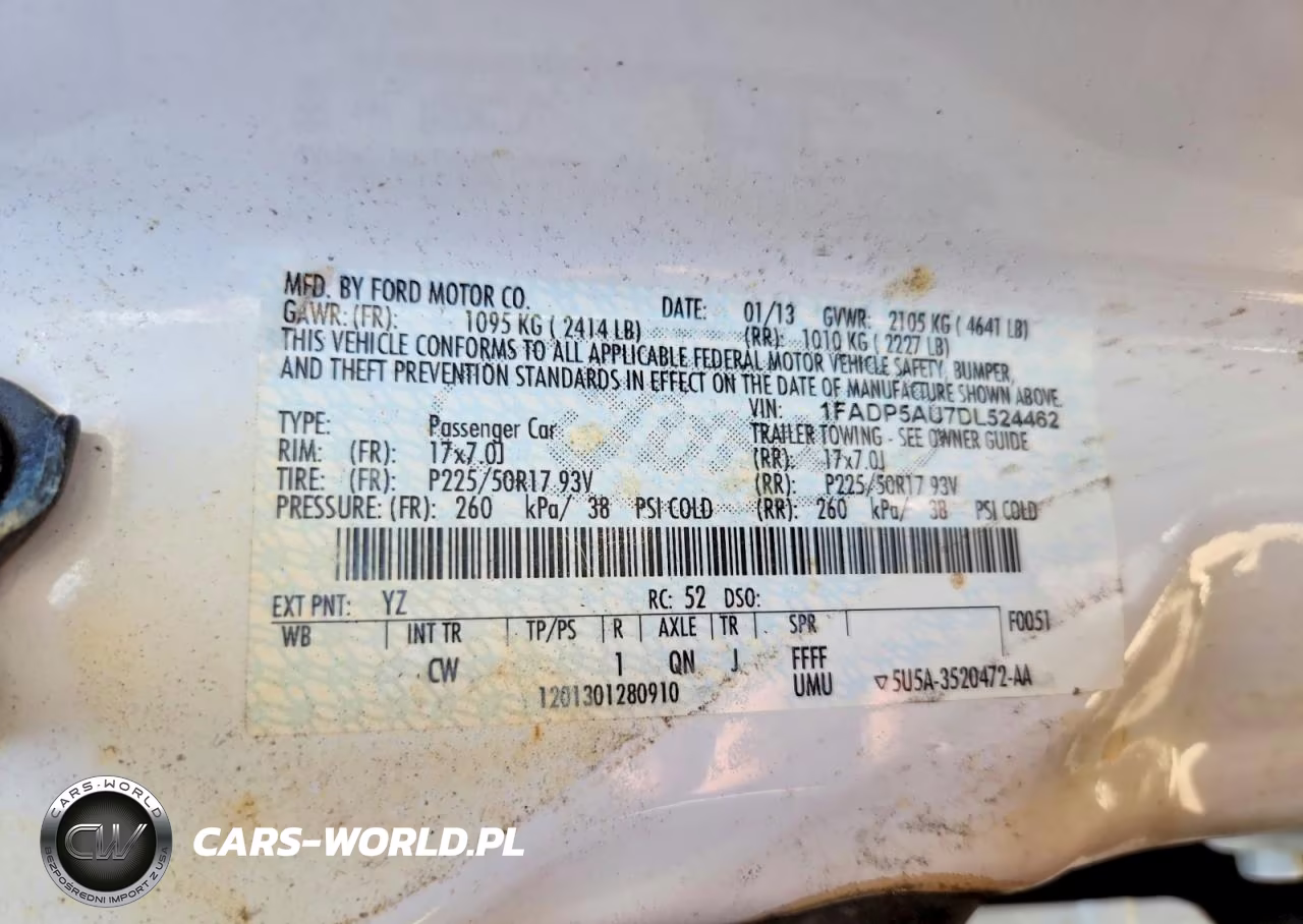 2013 Ford C-Max Se VIN:1FADP5AU7DL524462 - 12