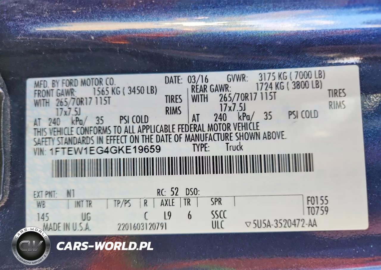 2016 Ford F150 Supercrew VIN:1FTEW1EG4GKE19659 - 12