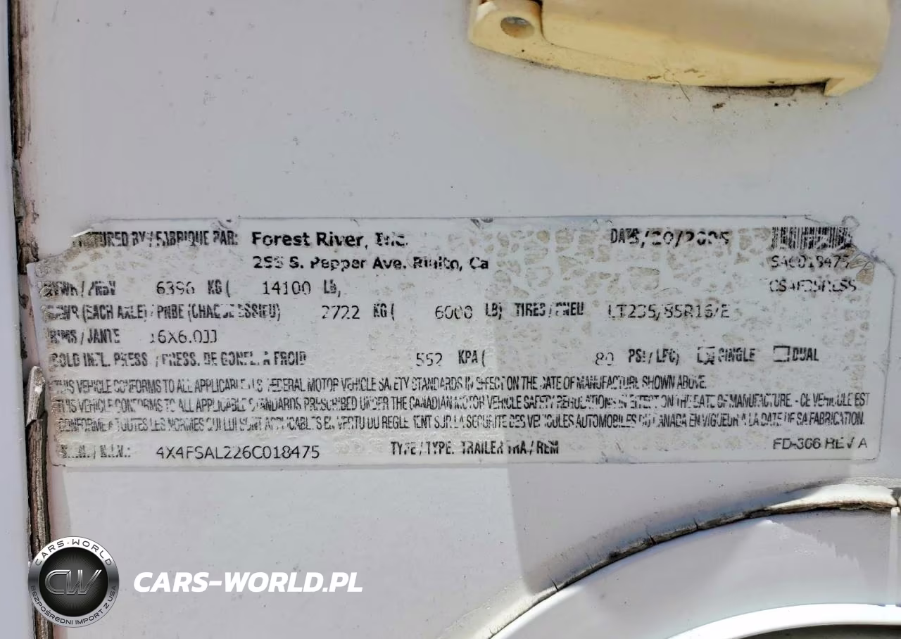 2006 Foresriver Aurora26Bh - Rv VIN:4X4FASL226C018475 - 10