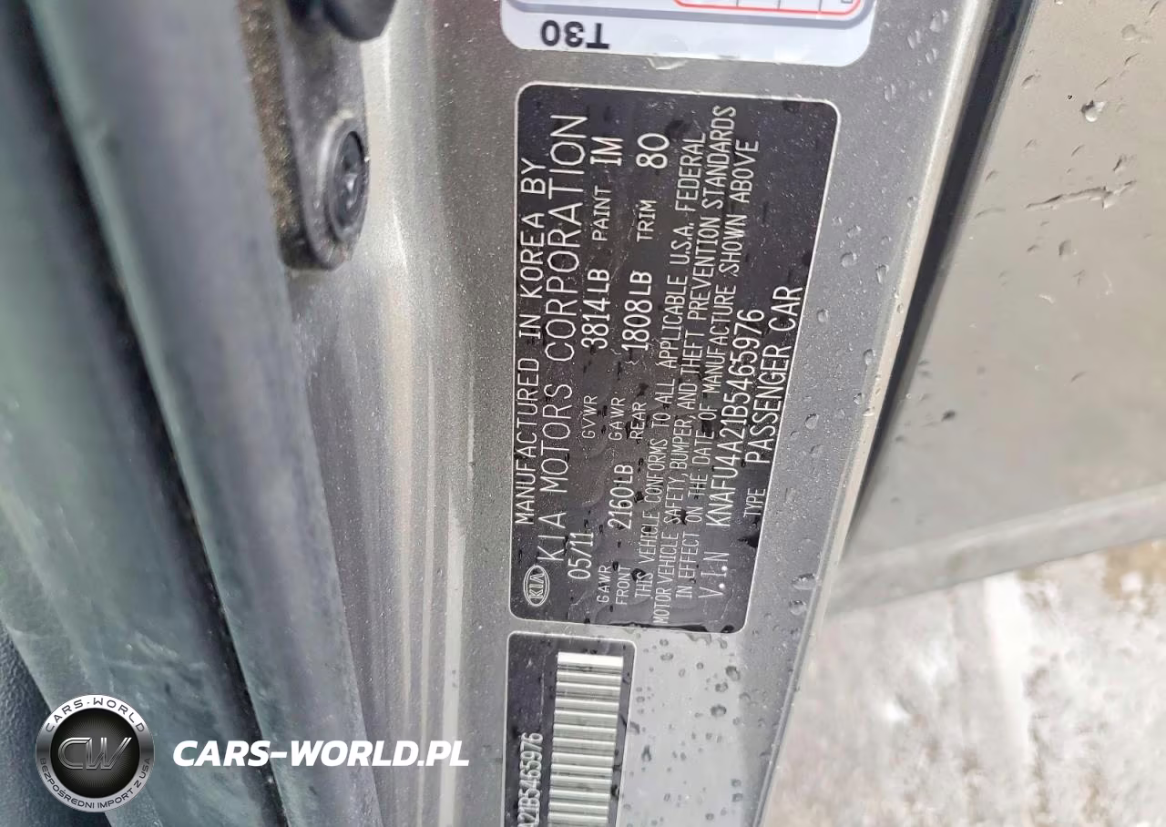 2011 Kia Forte Ex VIN:KNAFU4A21B5465976 - 12