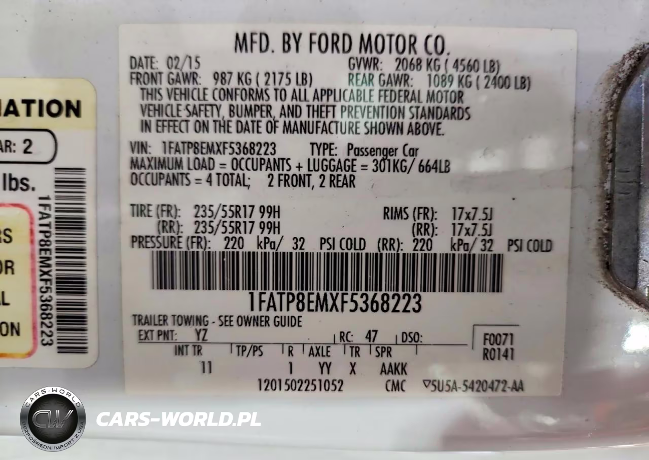 2015 Ford Mustang VIN:1FATP8EMXF5368223 - 12