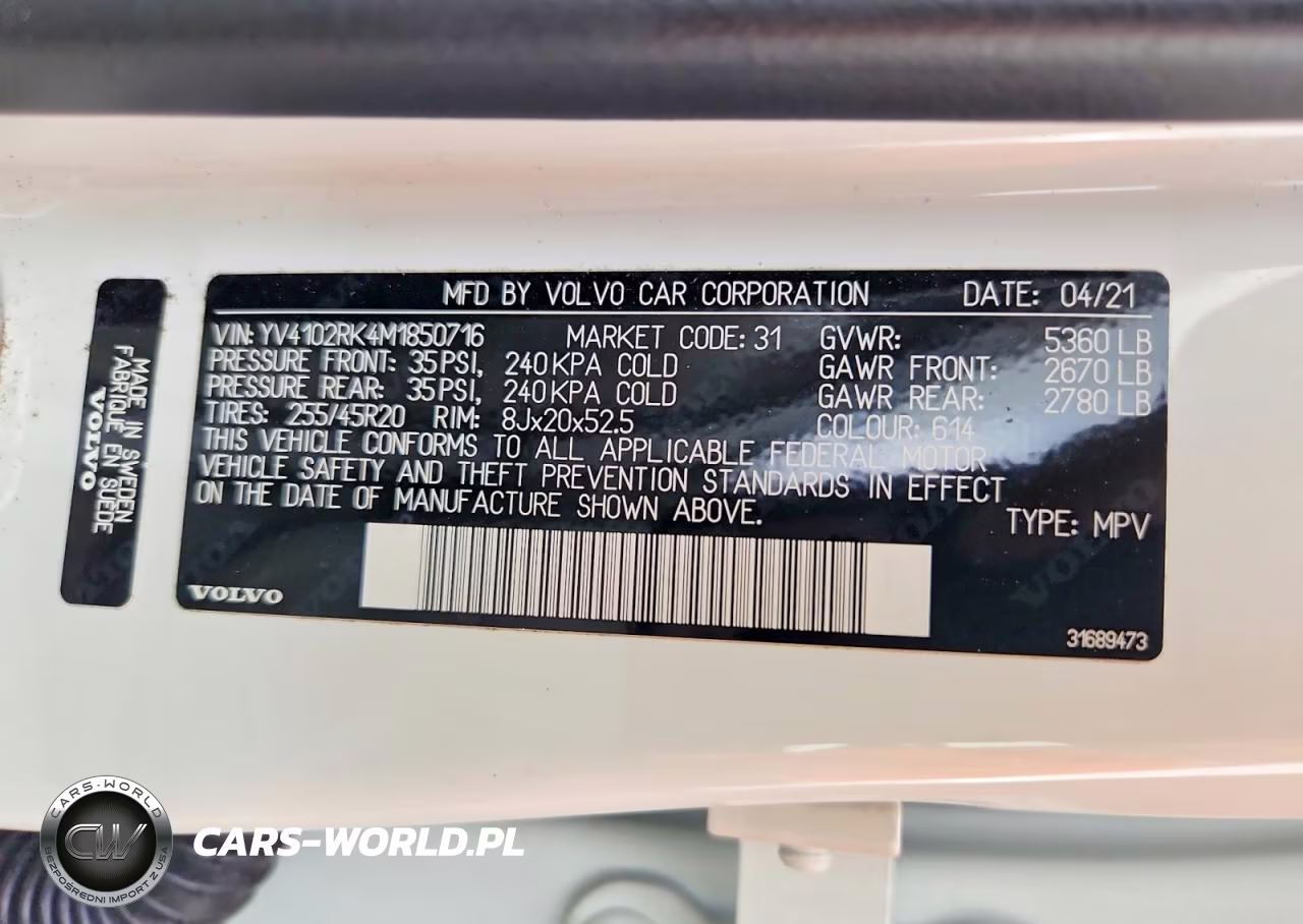 2021 Volvo Xc60 T5 Momentum VIN:YV4102RK4M1850716 - 13