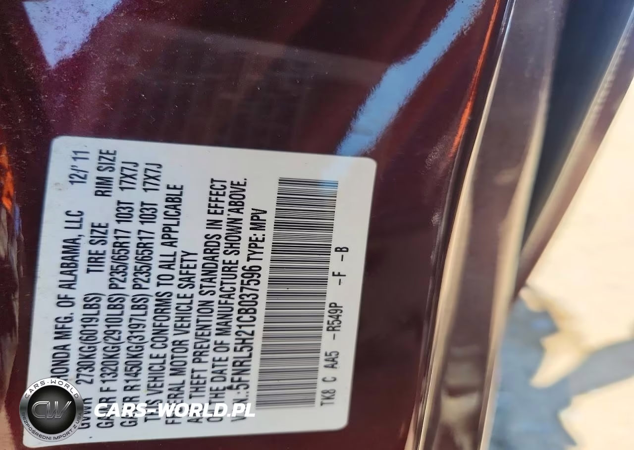 2012 Honda Odyssey Lx VIN:5FNRL5H21CB037596 - 13