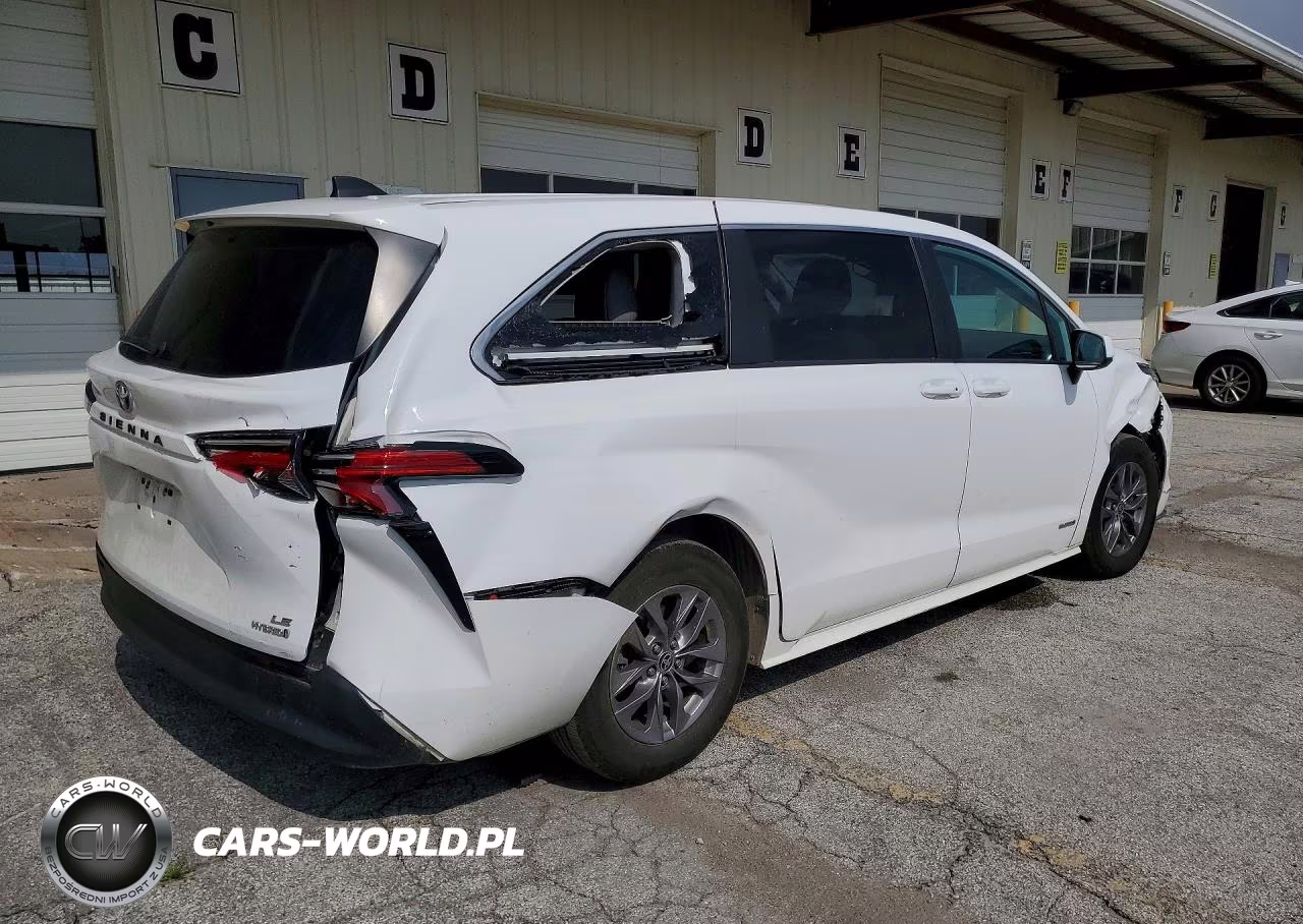 2021 Toyota Sienna Le VIN:5TDKRKEC3MS045059 - 3