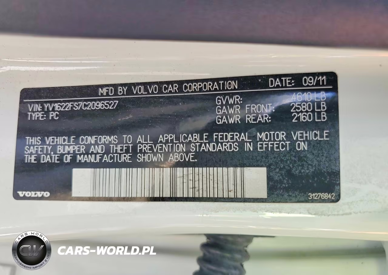 2012 Volvo S60 T5 VIN:YV1622FS7C2096527 - 12