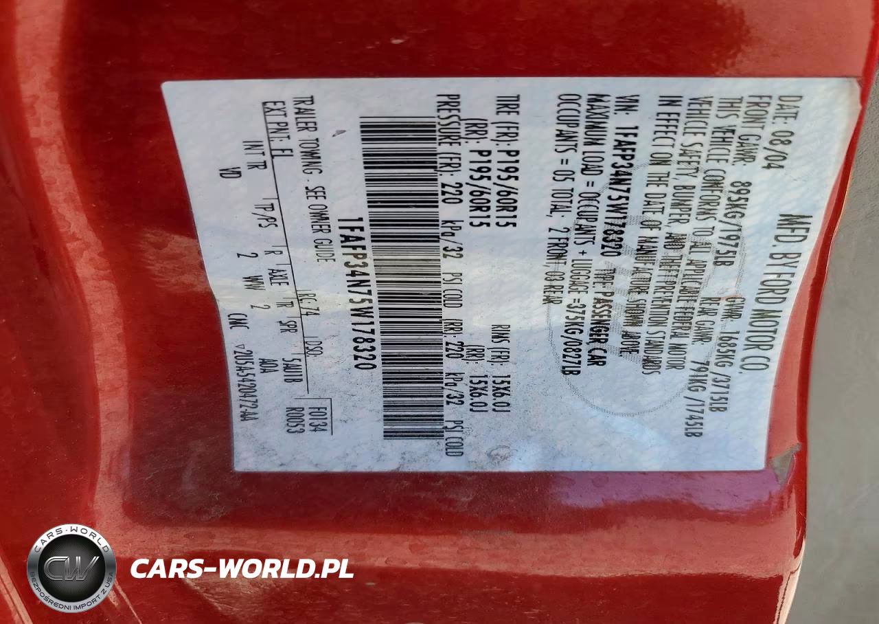 2005 Ford Focus Zx4 VIN:1FAFP34N75W178320 - 13