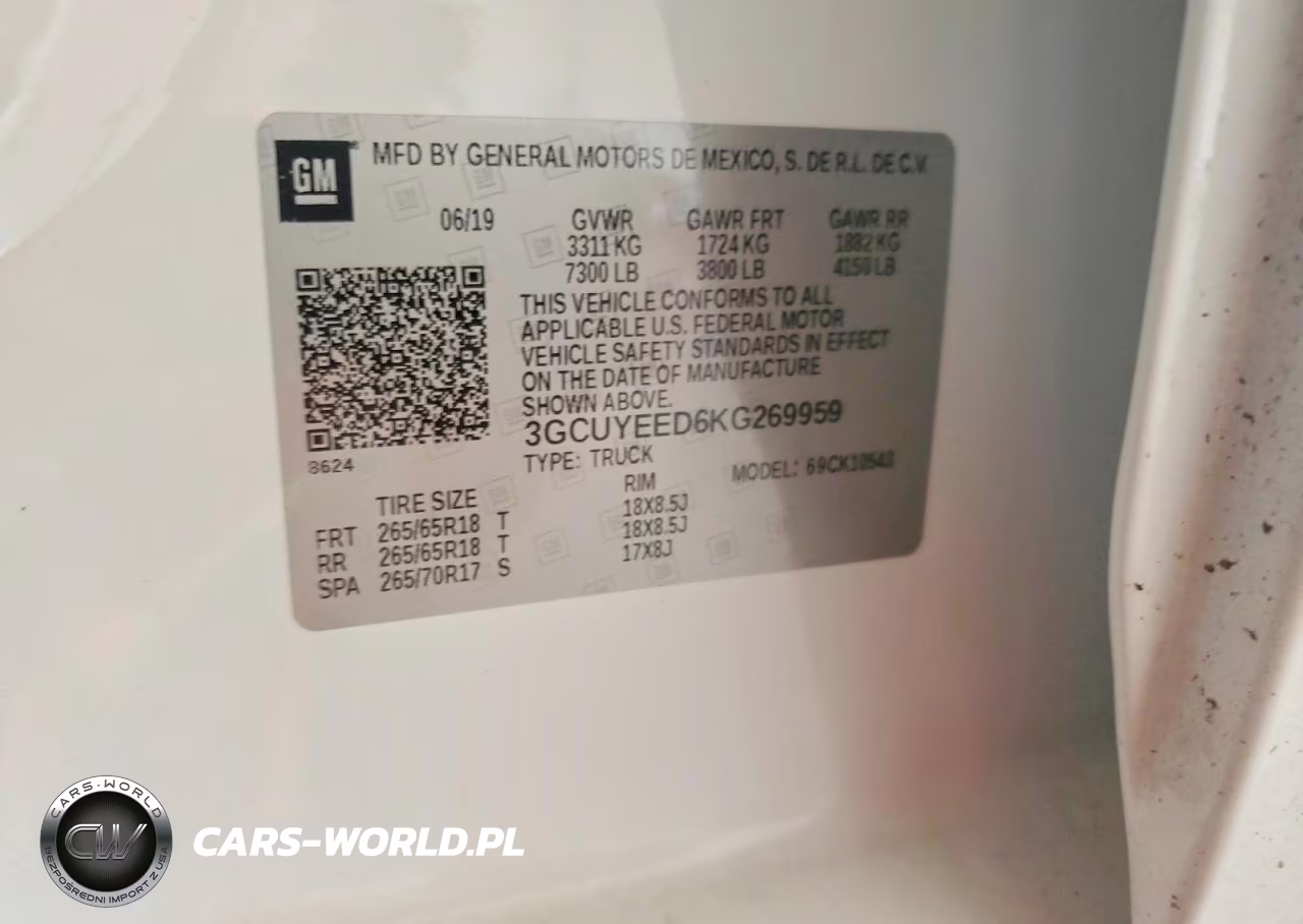2019 Chevrolet Silverado K1500 Rst VIN:3GCUYEED6KG269959 - 12
