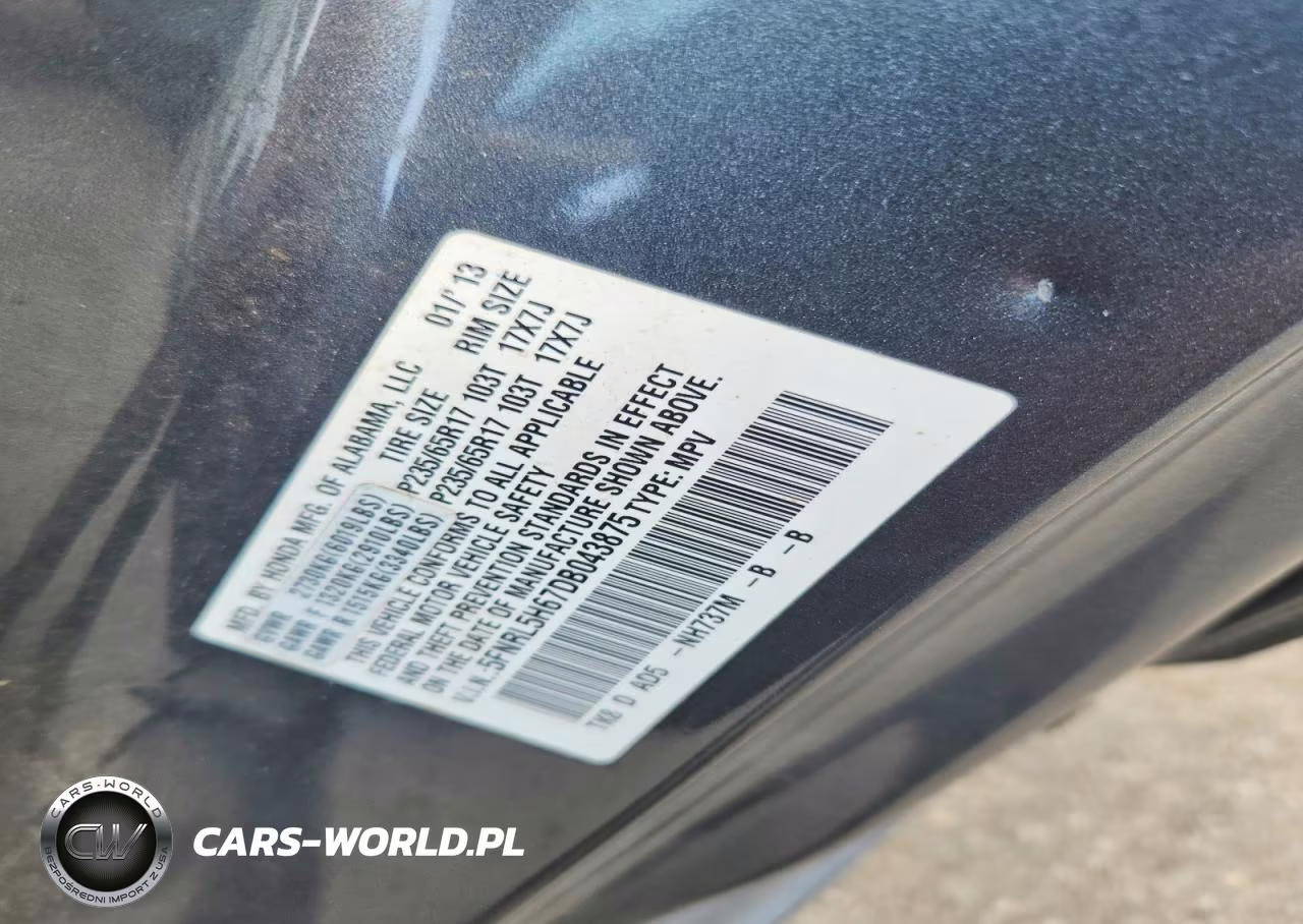2014 Honda Odyssey VIN:5FNRL5H67DB043875 - 13