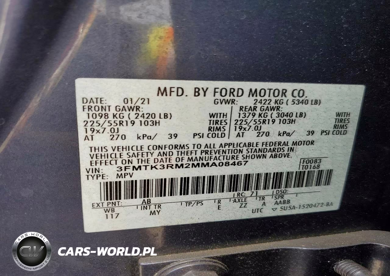 2021 Ford Mustang Mach-E Premium VIN:3FMTK3RM2MMA08467 - 12