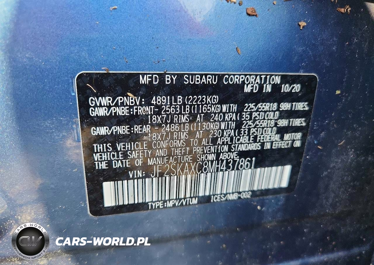 2021 Subaru Forester Touring VIN:JF2SKAXC8MH437861 - 12