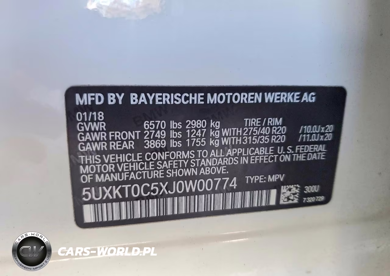 2018 BMW X5 Xdr40E VIN:5UXKT0C5XJ0W00774 - 12
