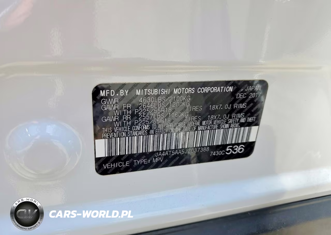 2018 Mitsubishi Eclipse VIN:JA4AT5AA5JZ037388 - 13