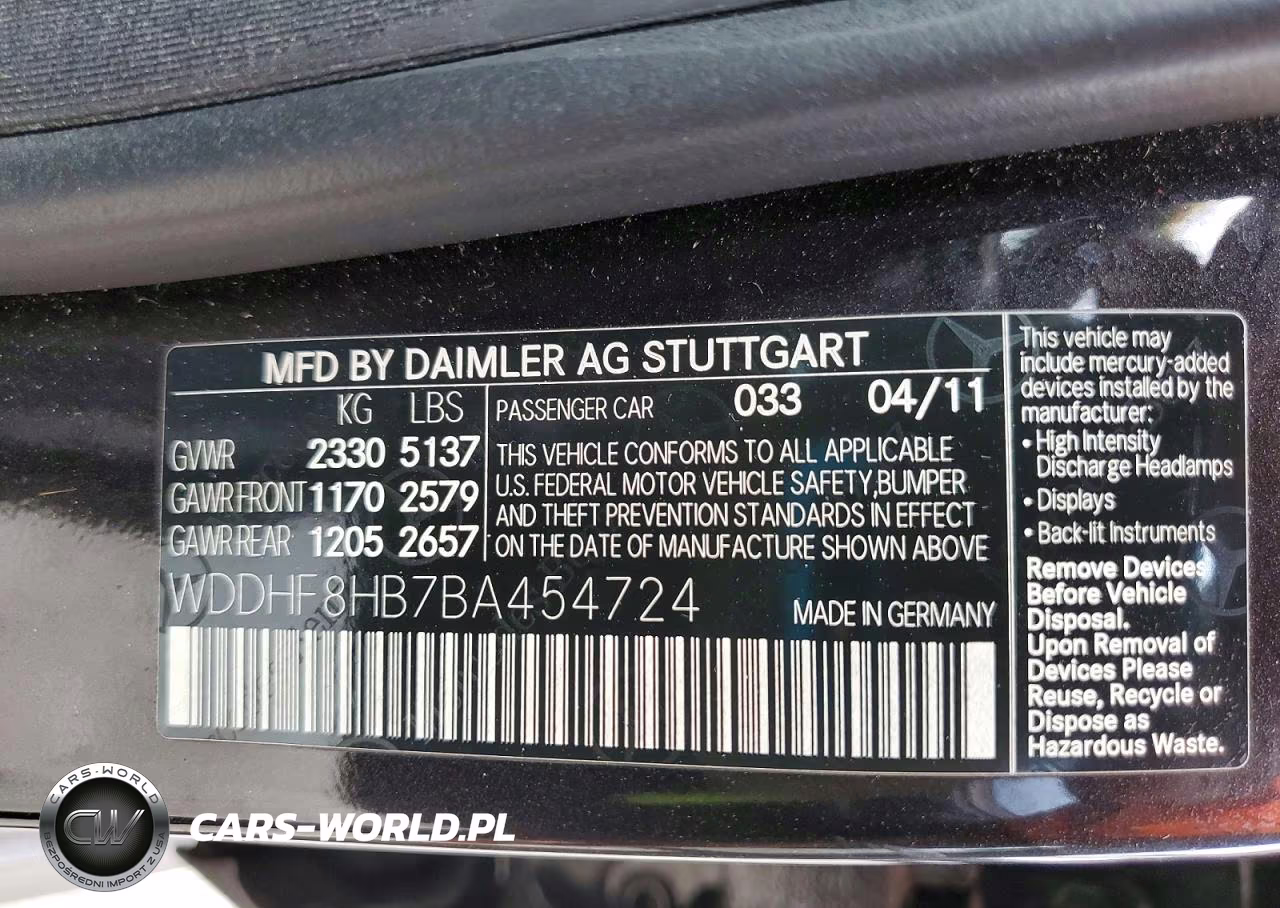 2011 Mercedes-Benz E 350 4Matic VIN:WDDHF8HB7BA454724 - 13