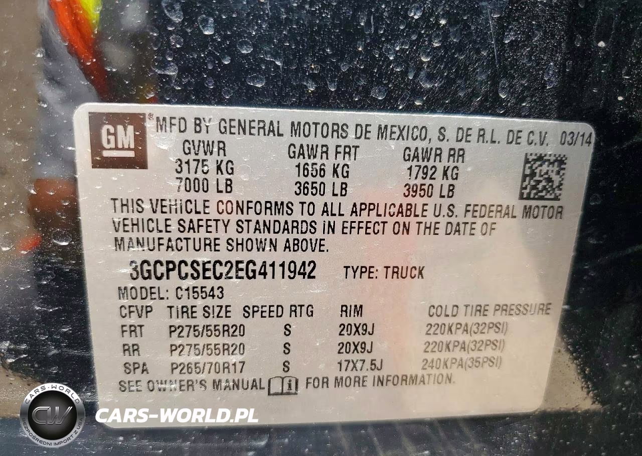 2014 Chevrolet Silverado C1500 Ltz VIN:3GCPCSEC2EG411942 - 12