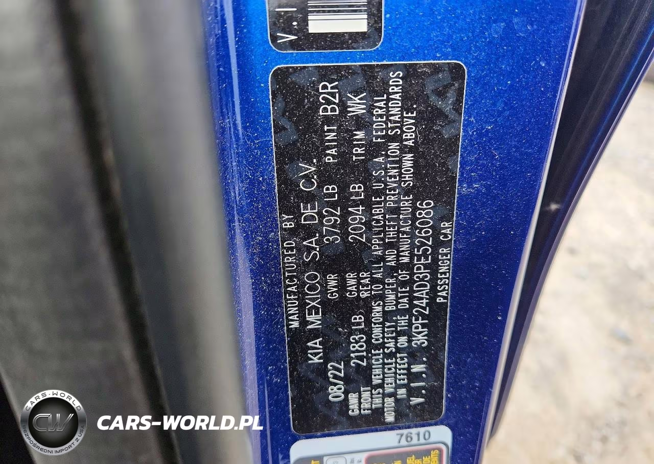 2023 Kia Forte Lxs VIN:3KPF24AD3PE526086 - 13