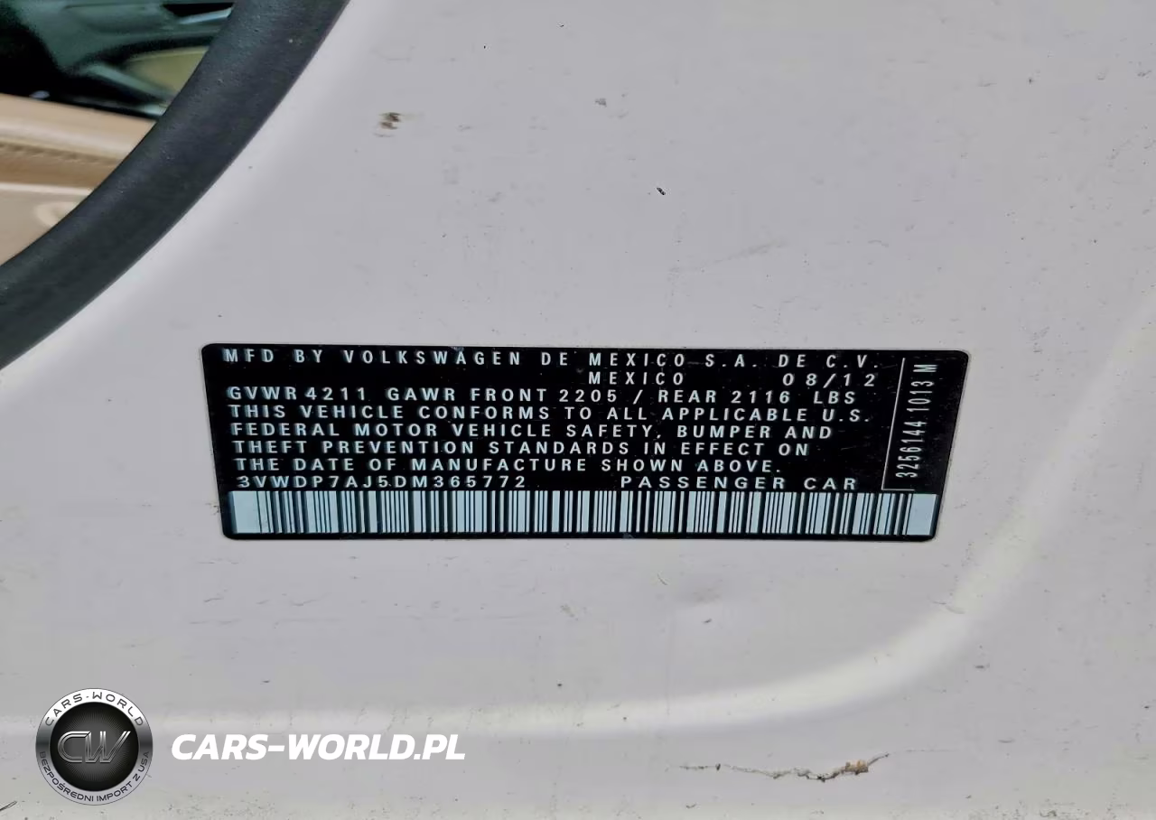 2013 Volkswagen Jetta Se VIN:3VWDP7AJ5DM365772 - 12