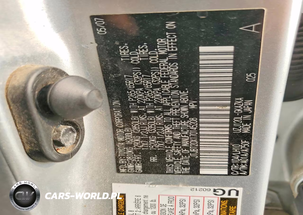 2007 Lexus Gx 470 VIN:JTJBT20X170145208 - 13