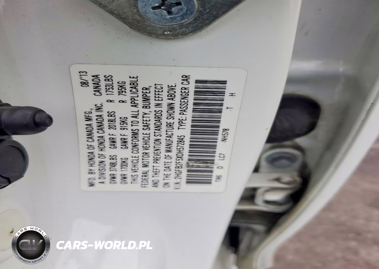 2013 Honda Civic Lx VIN:2HGFB2F5XDH572845 - 13