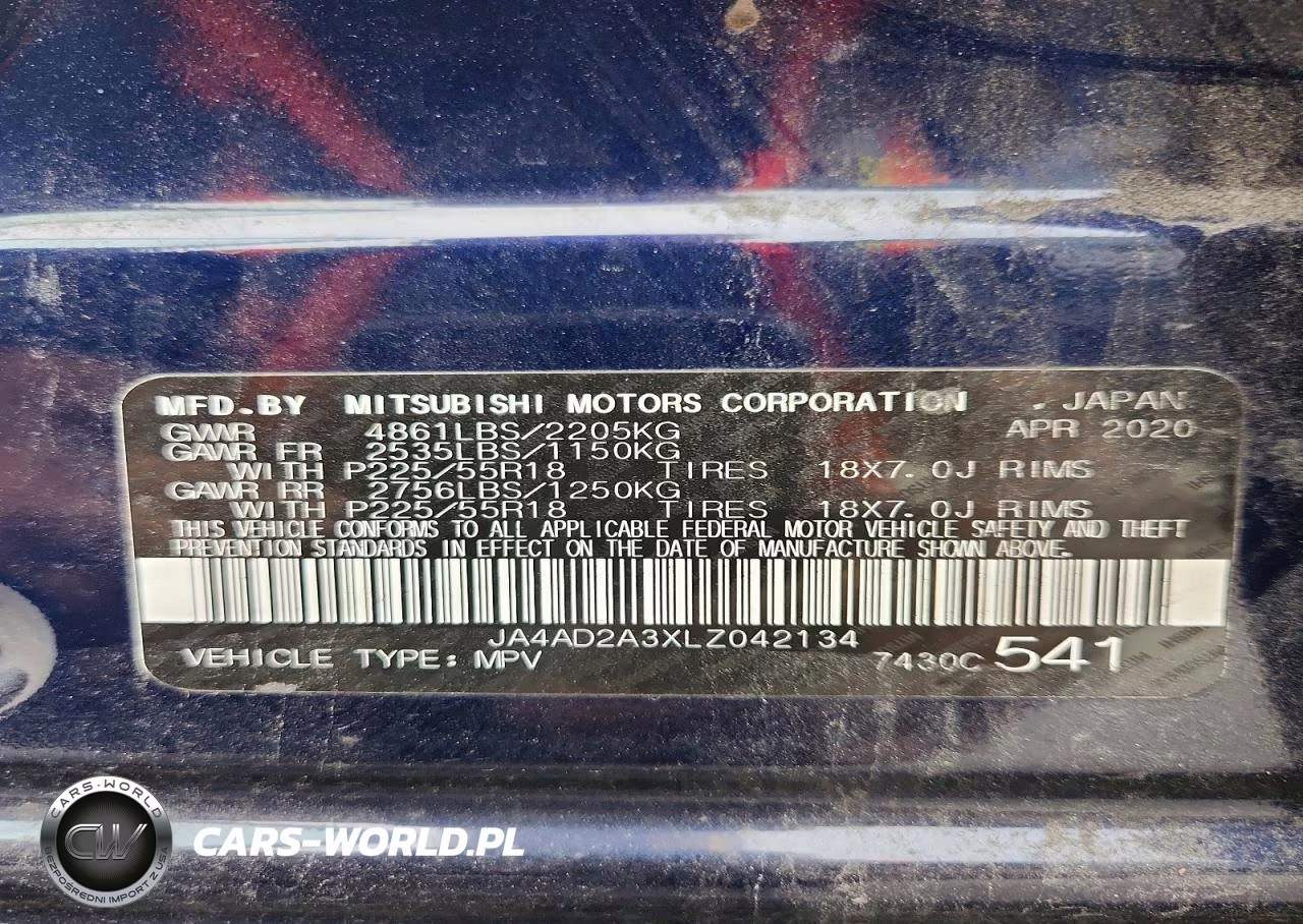 2020 Mitsubishi Outlander Es VIN:JA4AD2A3XLZ042134 - 13