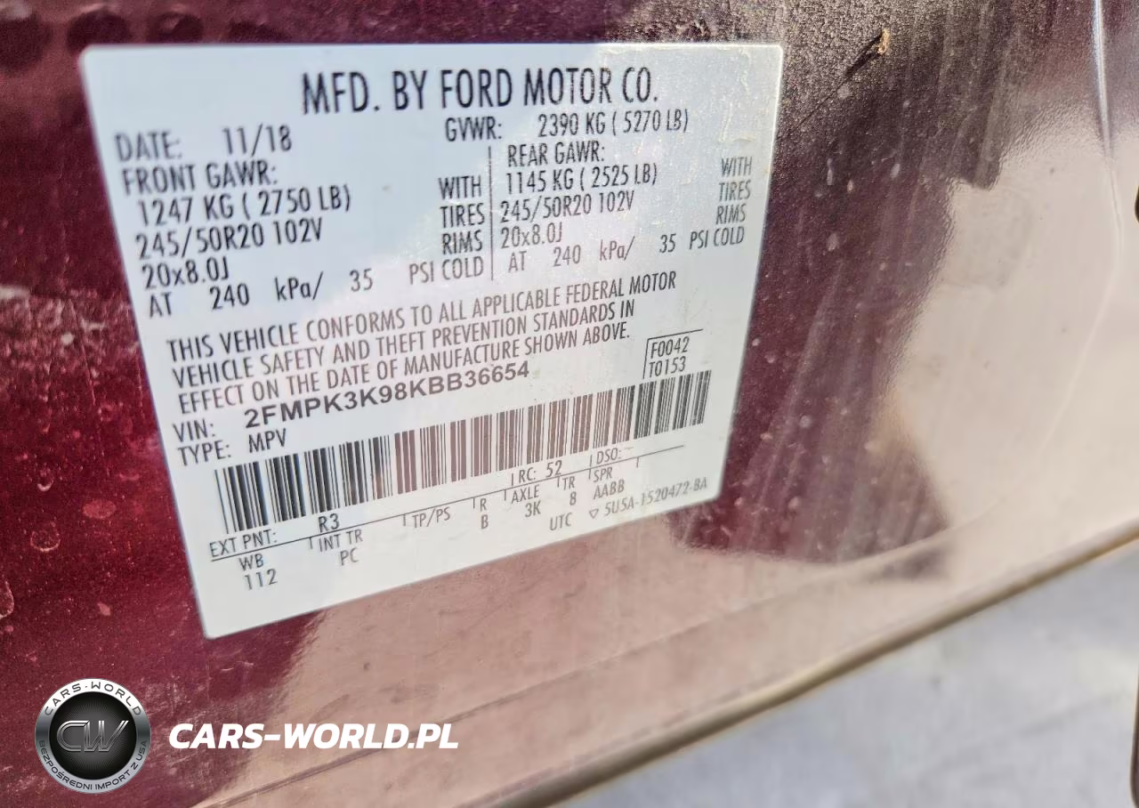 2019 Ford Edge Titanium VIN:2FMPK3K98KBB36654 - 14