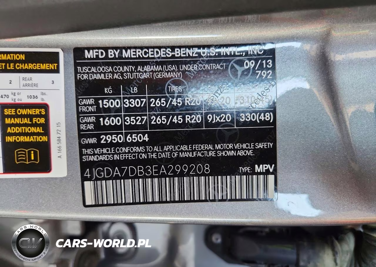 2014 Mercedes-Benz Ml 550 4Matic VIN:4JGDA7DB3EA299208 - 13