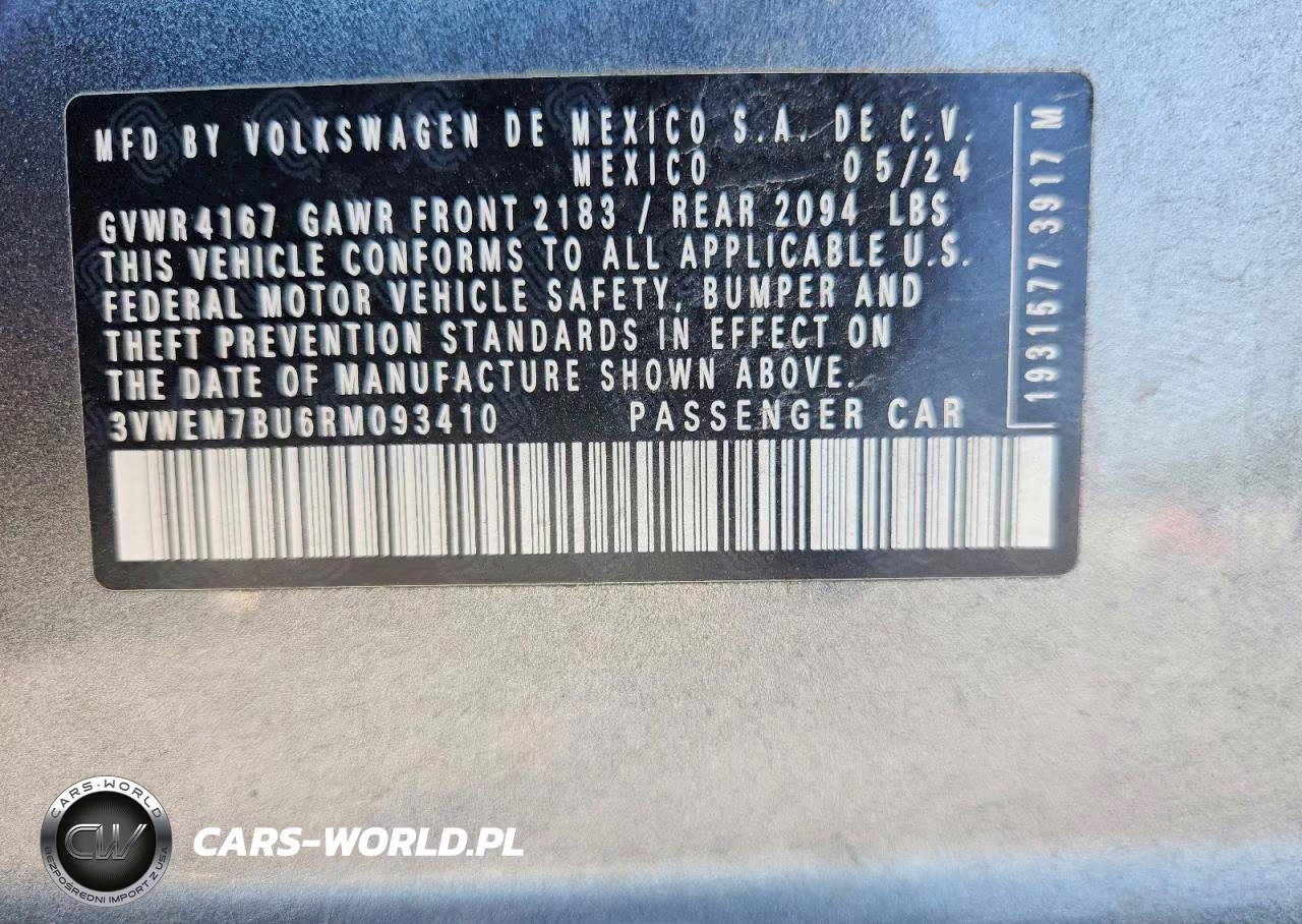 2024 Volkswagen Jetta Se VIN:3VWEM7BU6RM093410 - 13