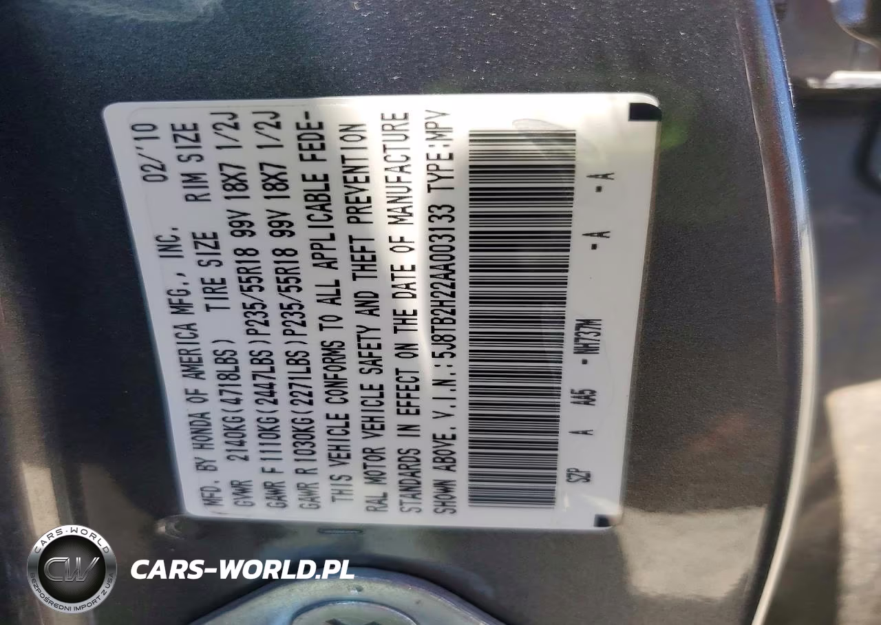 2010 Acura Rdx VIN:5J8TB2H22AA003133 - 14