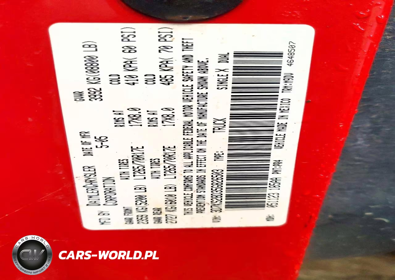 2005 Dodge Ram 2500 St VIN:3D7KS28D35G826503 - 12