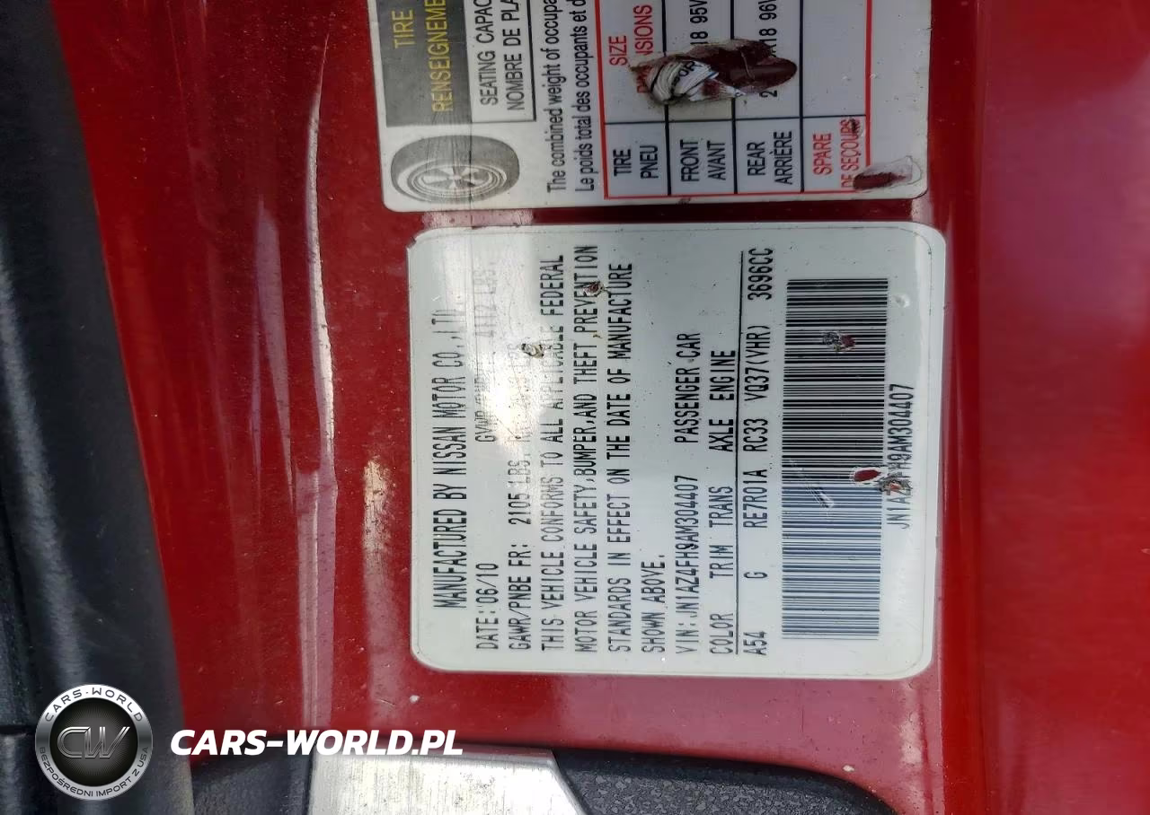 2010 Nissan 370Z Roadster VIN:JN1AZ4FH9AM304407 - 12