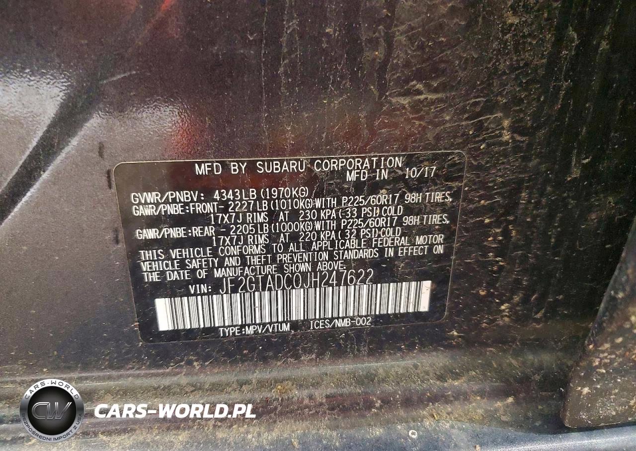 2018 Subaru Crosstrek Premium VIN:JF2GTADC0JH247622 - 13