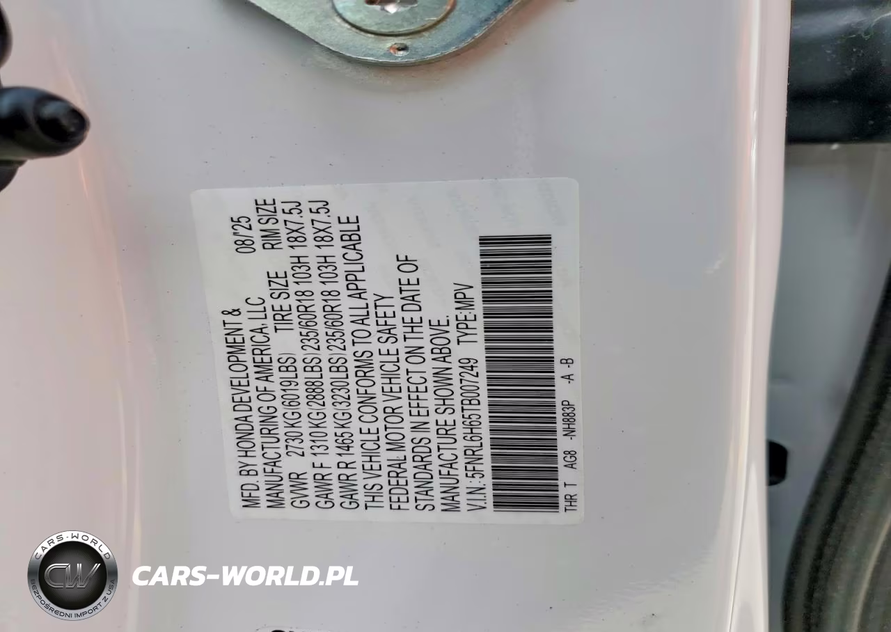 2026 Honda Odyssey Exl VIN:5FNRL6H65TB007249 - 13
