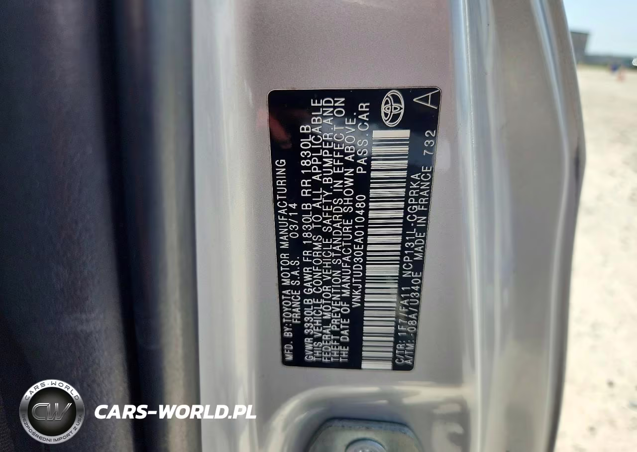 2014 Toyota Yaris 3-Door L Fleet VIN:VNKJTUD30EA010480 - 12