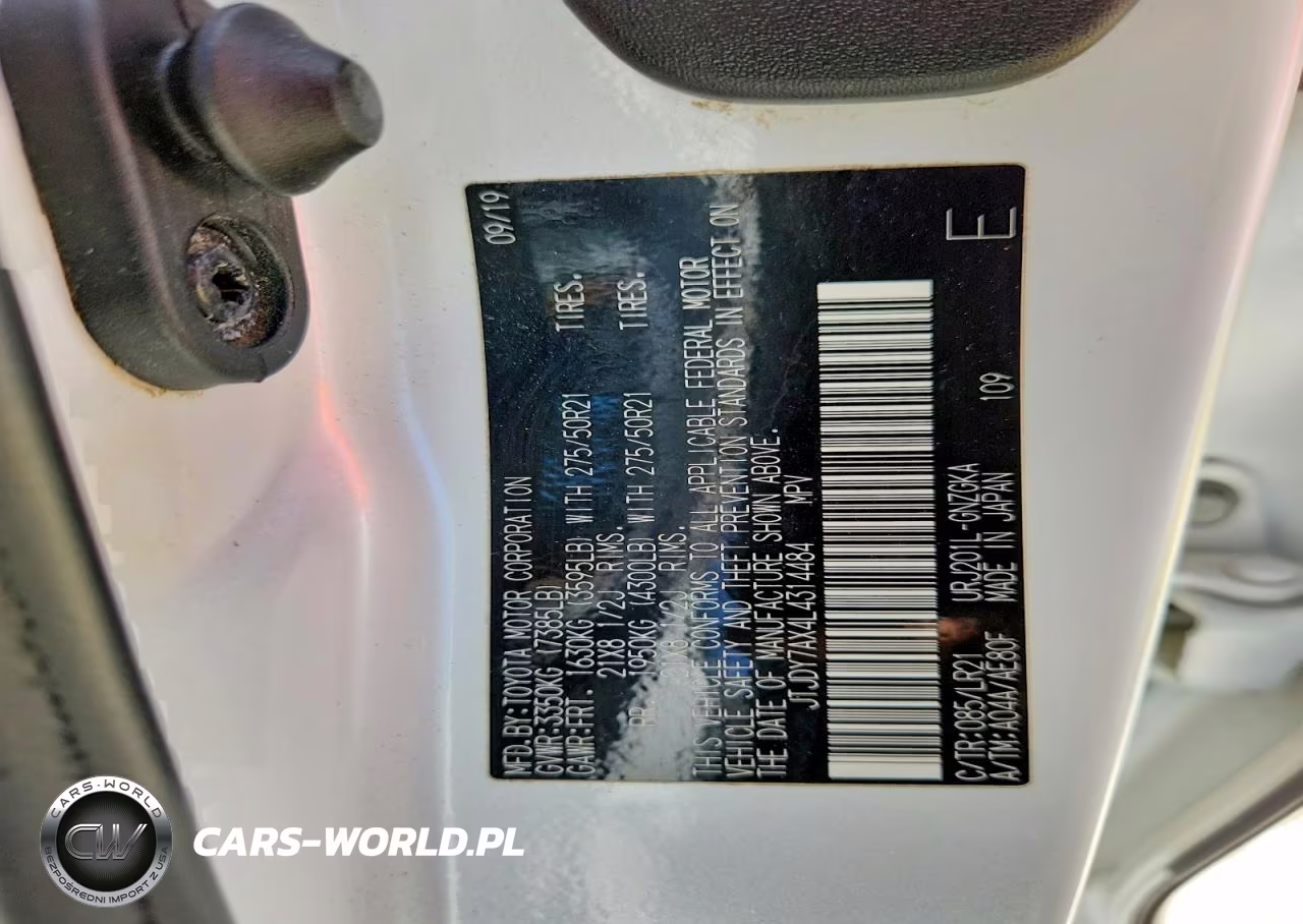 2020 Lexus Lx 570 VIN:JTJDY7AX4L4314484 - 14