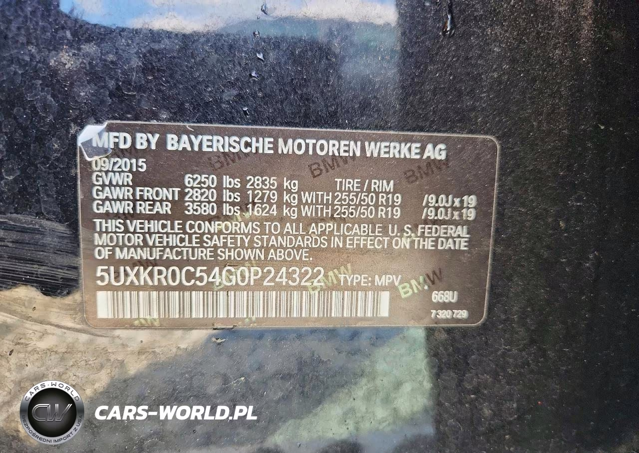 2016 BMW X5 xDrive35I VIN:5UXKR0C54G0P24322 - 13