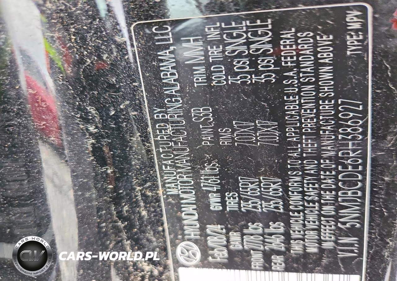 2024 Hyundai Tucson Sel VIN:5NMJBCDE6RH386927 - 13