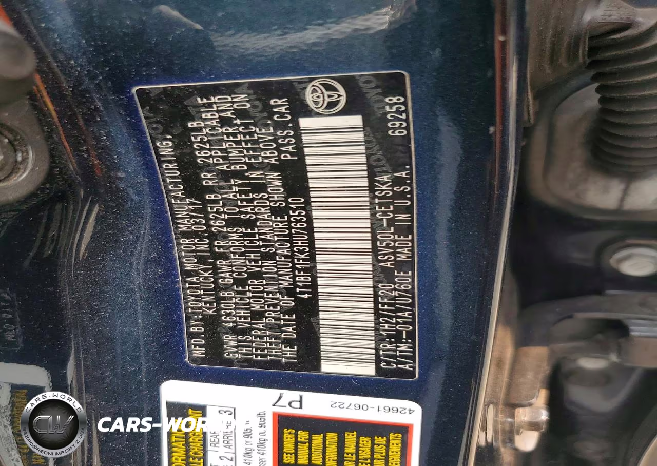 2017 Toyota Camry Se VIN:4T1BF1FK3HU763510 - 13