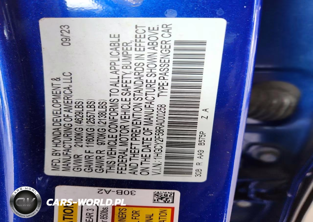 2024 Honda Accord Hybrid Sport VIN:1HGCY2F58RA000258 - 13