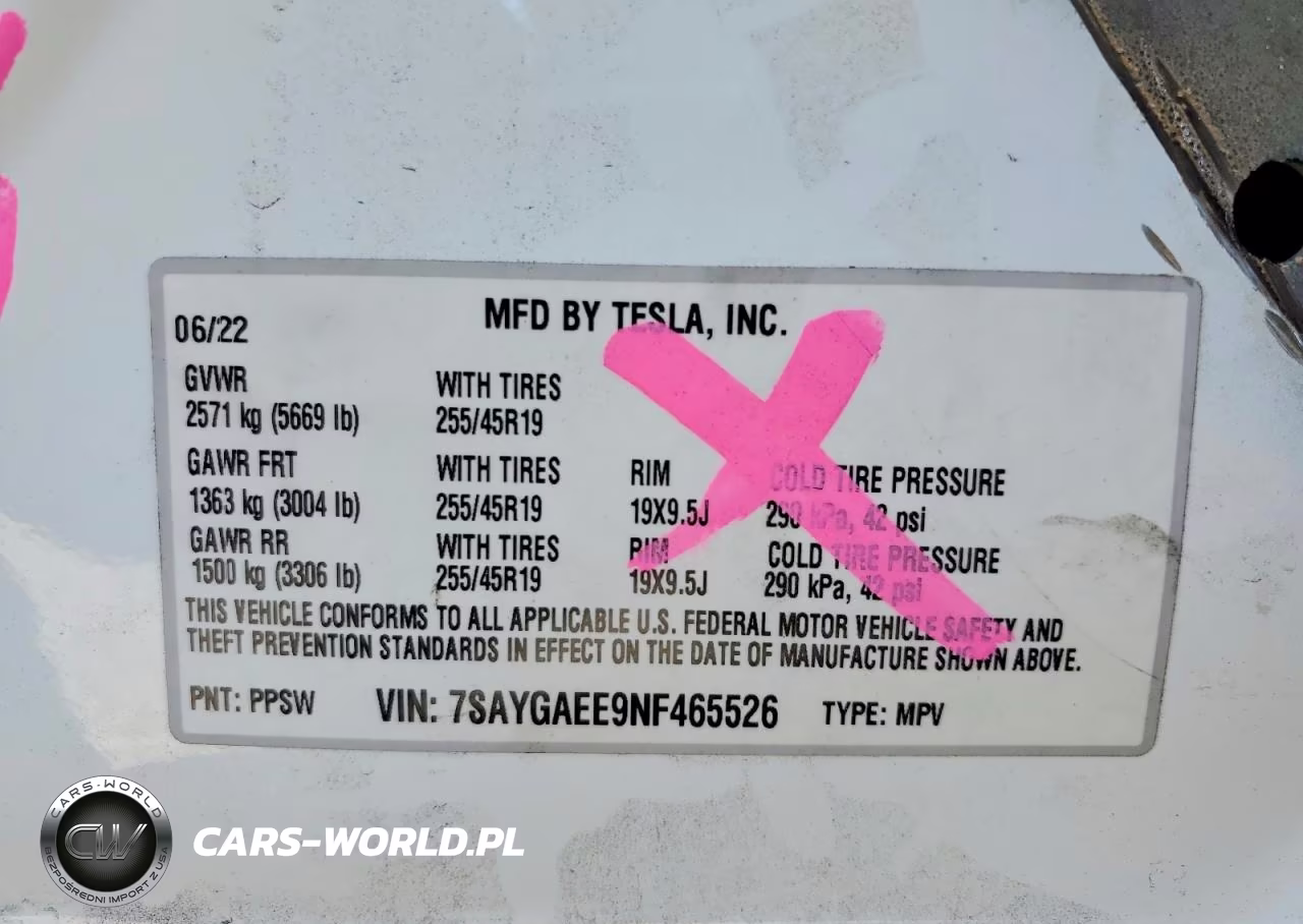 2022 Tesla Model Y VIN:7SAYGAEE9NF465526 - 14
