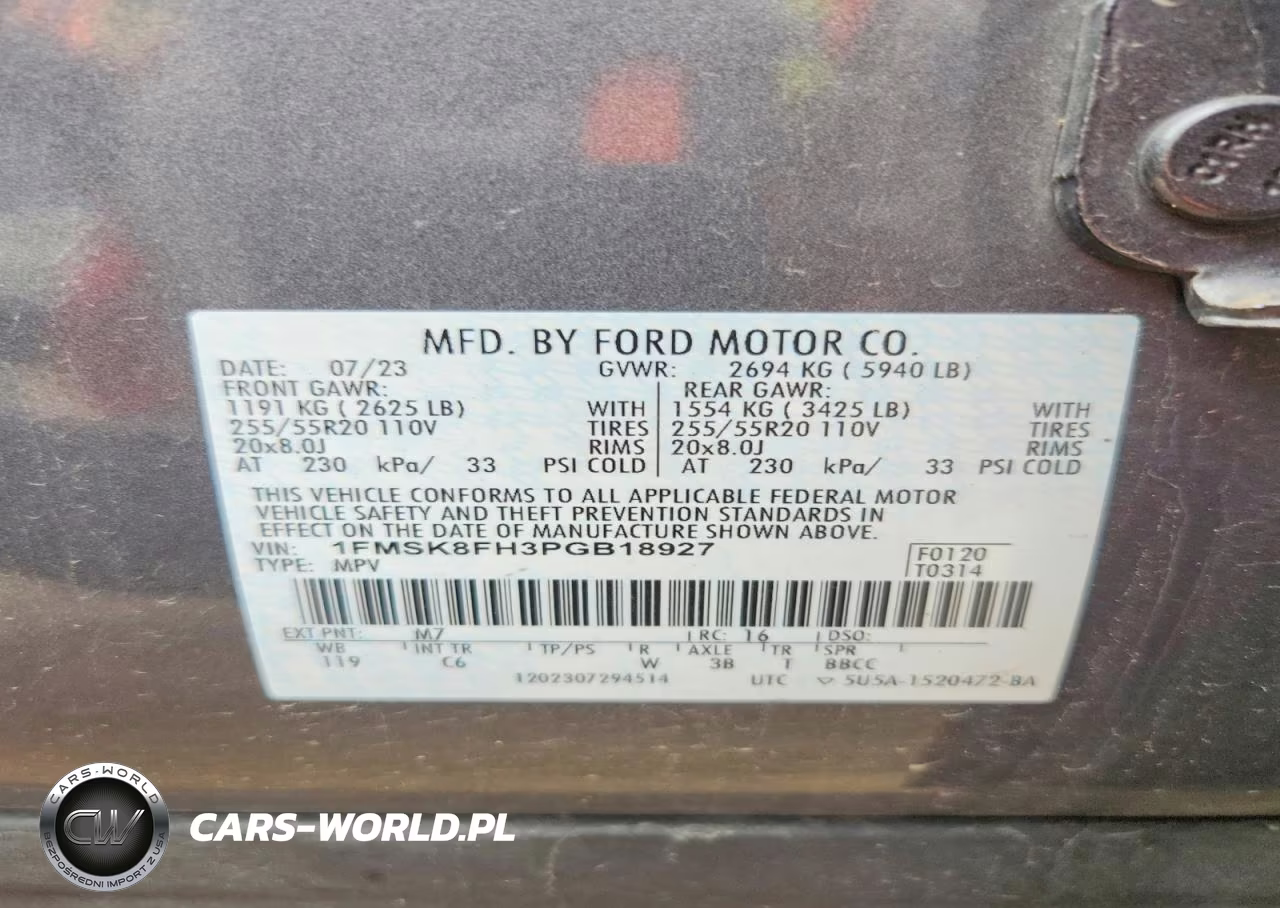 2023 Ford Explorer Limited VIN:1FMSK8FH3PGB18927 - 14