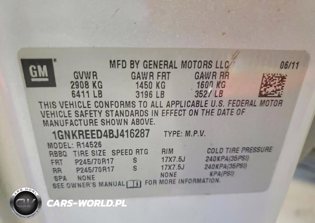 2011 Chevrolet Traverse Ls VIN:1GNKREED4BJ416287 - 13