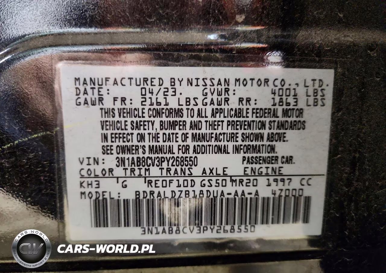 2023 Nissan Sentra Sv VIN:3N1AB8CV3PY268550 - 12