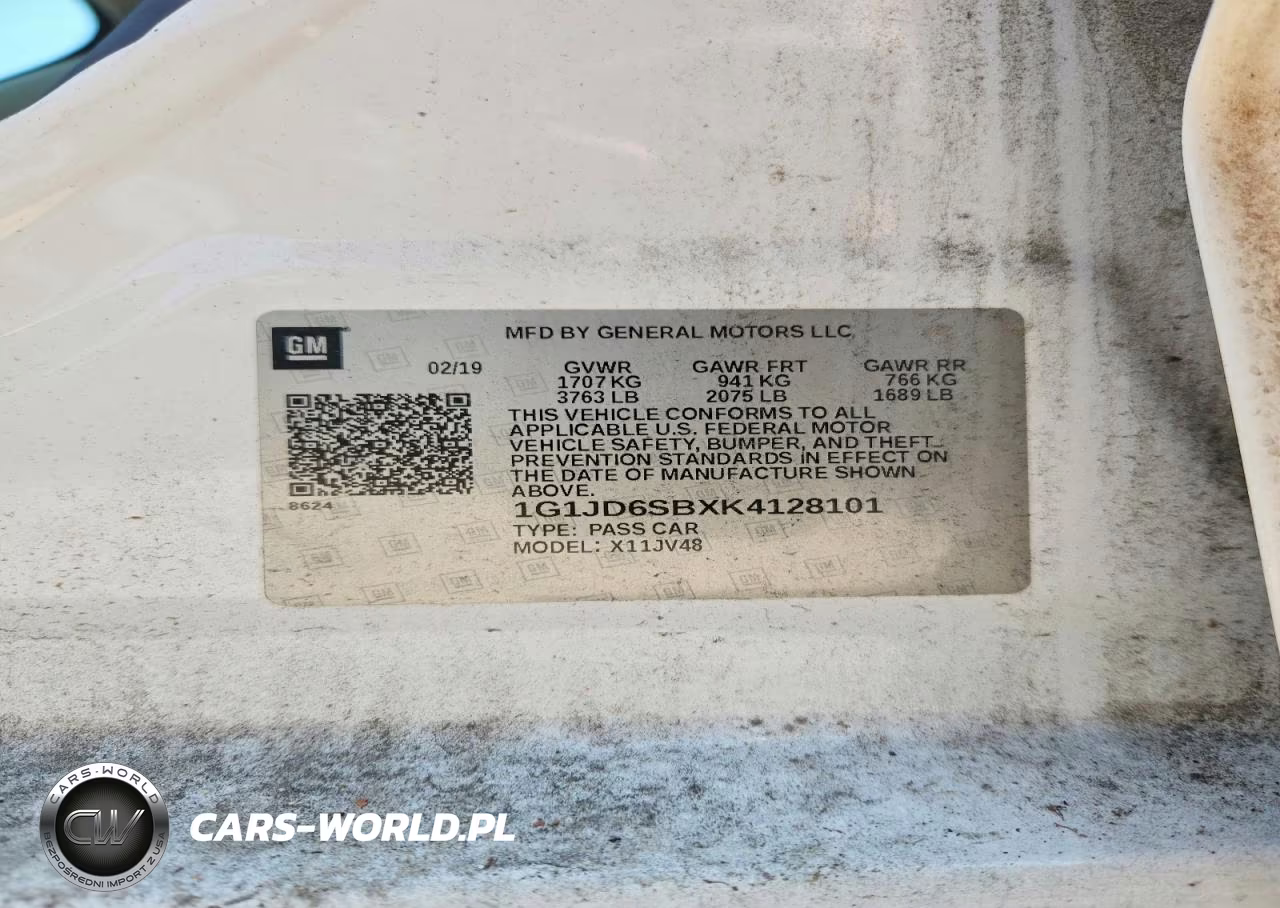 2019 Chevrolet Sonic Lt VIN:1G1JD6SBXK4128101 - 12
