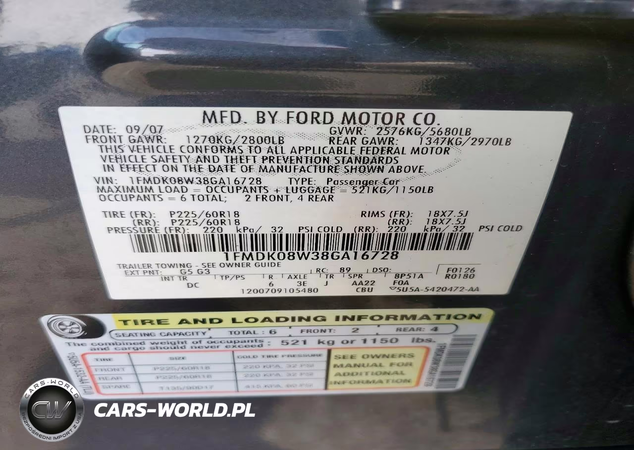 2008 Ford Taurus X Eddie Bauer VIN:1FMDK08W38GA16728 - 13