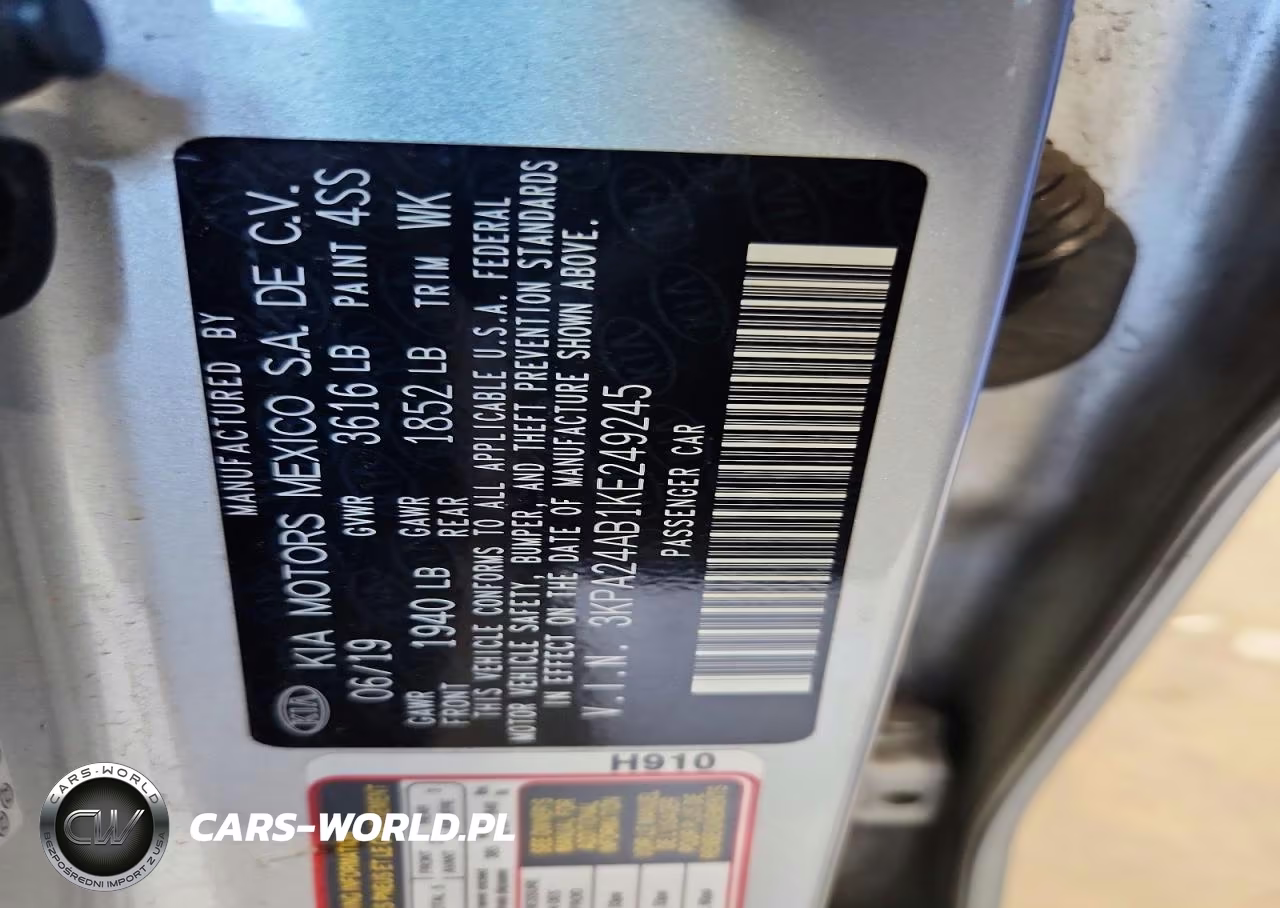 2019 Kia Rio S VIN:3KPA24AB1KE249245 - 12