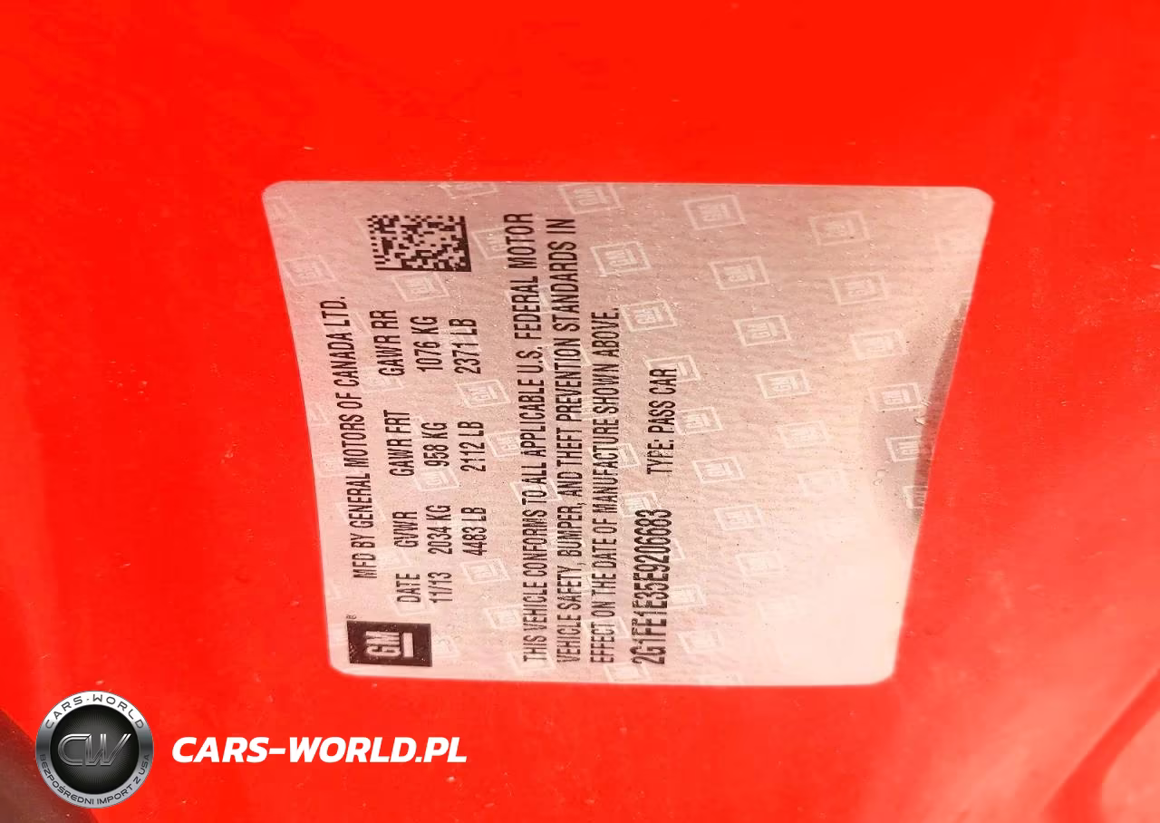 2014 Chevrolet Camaro Ls VIN:2G1FE1E35E9206683 - 12