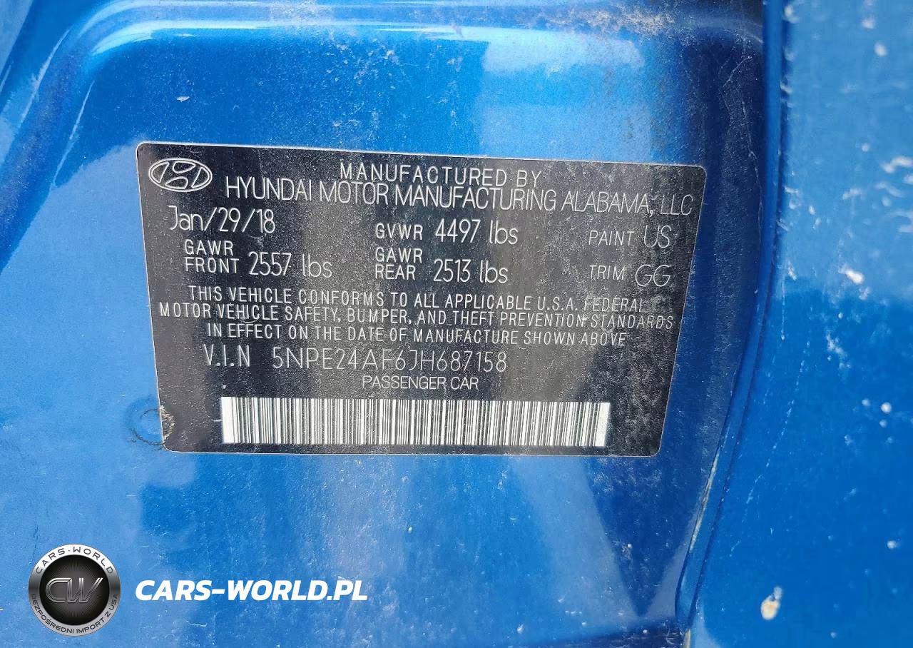 2018 Hyundai Sonata Se VIN:5NPE24AF6JH687158 - 12
