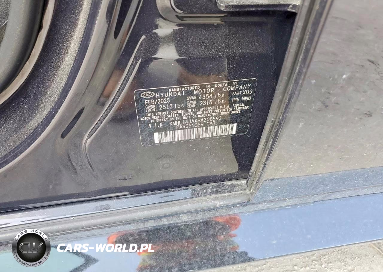 2023 Hyundai Sonata Sel VIN:KMHL14JAXPA308592 - 12