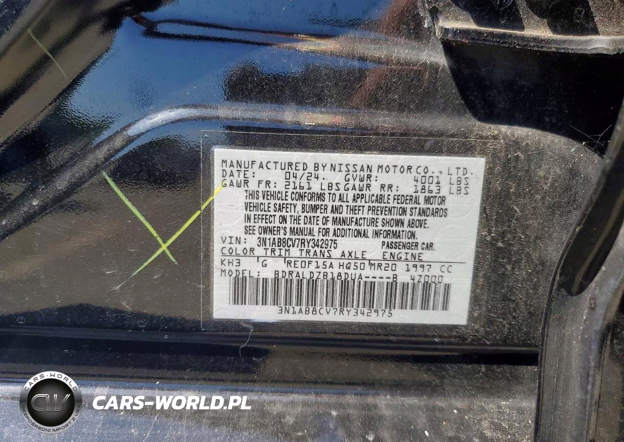 2024 Nissan Sentra Sv VIN:3N1AB8CV7RY342975 - 12