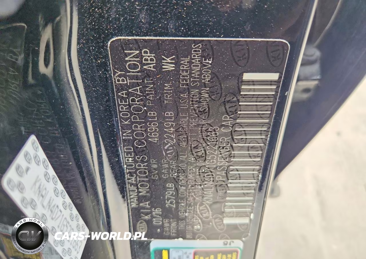 2016 Kia Cadenza Luxury VIN:KNALN4D71G5221663 - 12