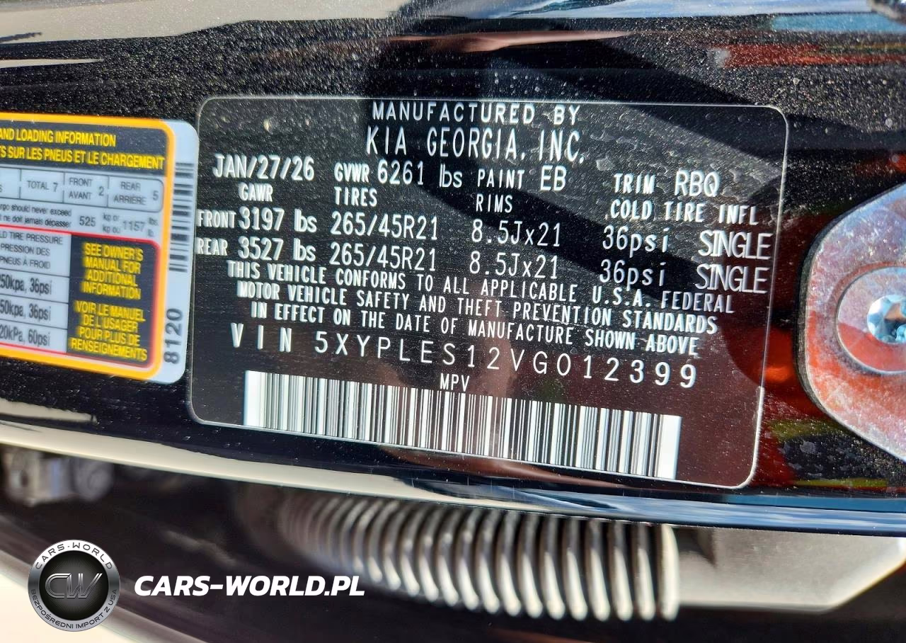 2027 Kia Telluride X-Line Sx Prestige VIN:5XYPLES12VG012399 - 13